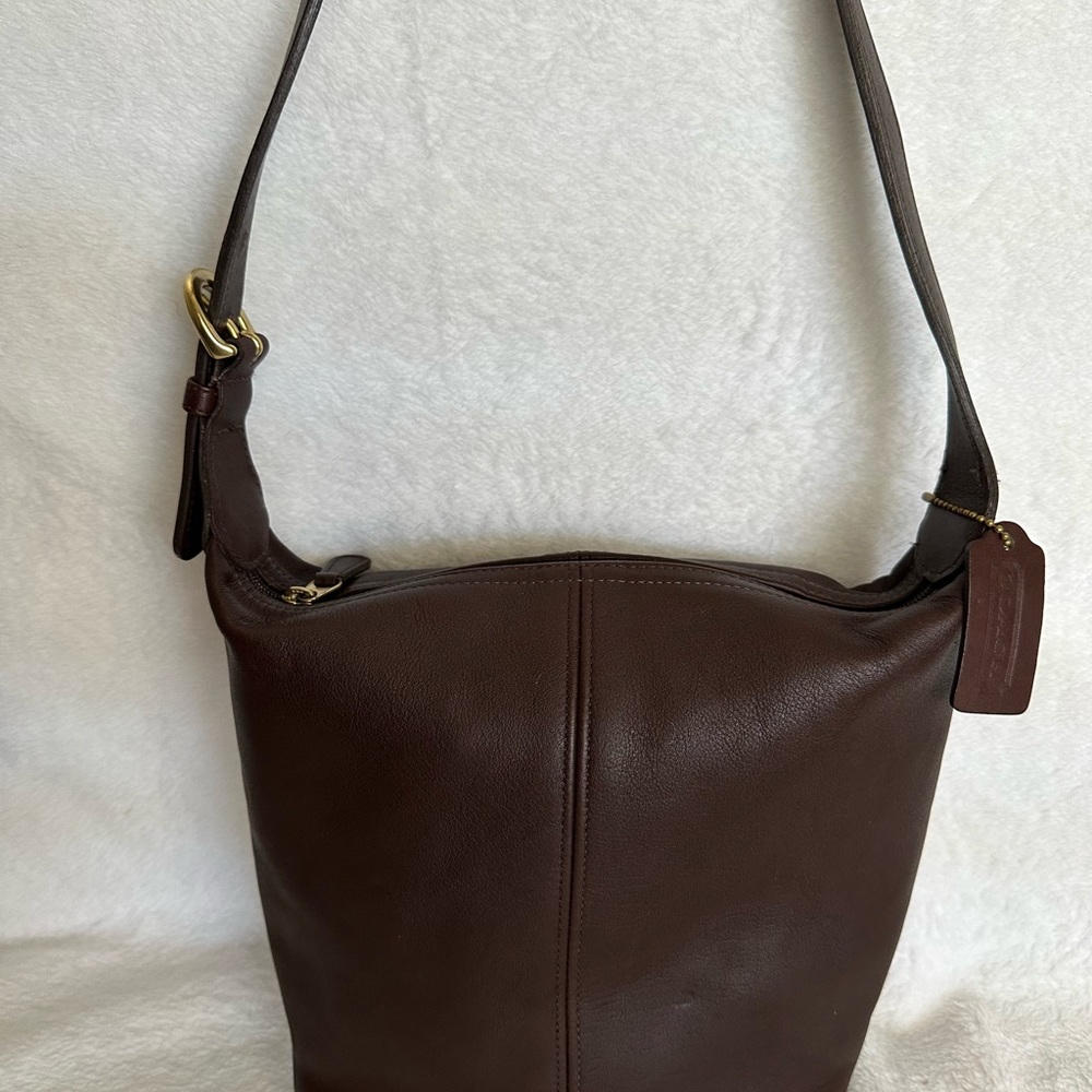 Vintage Coach 4148 Mahogany Brown Leather Bag